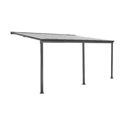 sweeek - Aanleun aluminium pergola 3x5m met goot