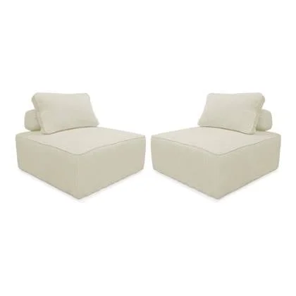 sweeek - Fauteuils corduroy 1 zitplaats (set van 2)