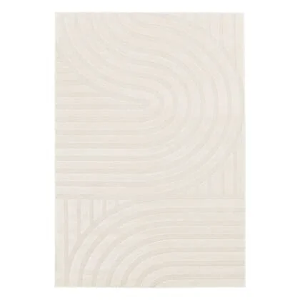 sweeek - Interieur tapijt met crème bogen