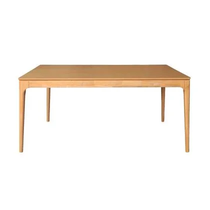 sweeek - Rechthoekige eettafel van rubberhout en essenfineer 6