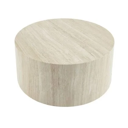 sweeek - Ronde salontafel houteffect Ø80cm