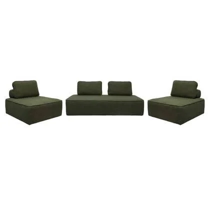 sweeek - Set van fauteuils voor modulaire bank 4 zitplaatsen bouclé