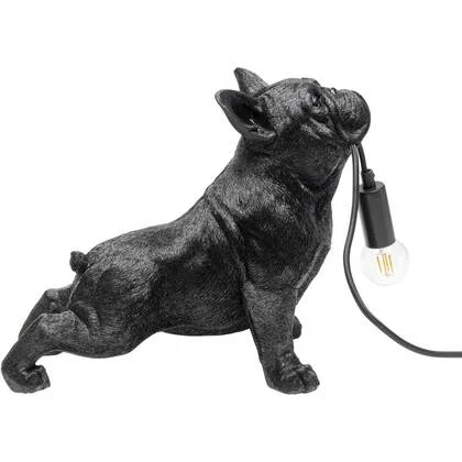 Tafellamp bulldog zwart Kare Design