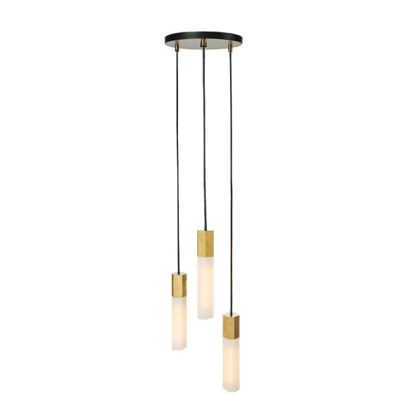 Tala - Basalt Triple Hanglamp Brass