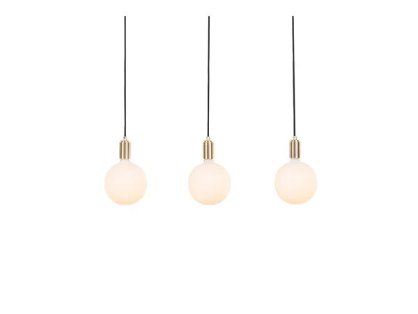 Tala - Linear Triple Hanglamp w/3 Sphere IV Brass/White