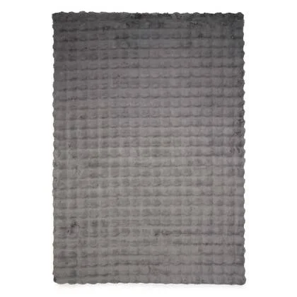 Tapeso Fluffy vloerkleed - Cloud grijs - 200x290 cm