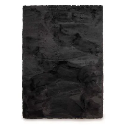 Tapeso Fluffy vloerkleed - Comfy Deluxe donkergrijs - 200x290 cm