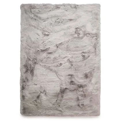 Tapeso Fluffy vloerkleed - Comfy Deluxe lichtgrijs - 140x200 cm