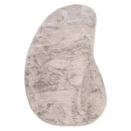 Tapeso Fluffy vloerkleed organisch - Comfy Plus lichtgrijs - 230x352