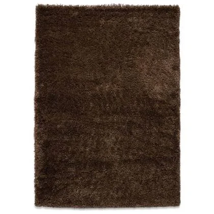 Tapeso Hoogpolig vloerkleed - Cozy Shaggy - bruin - 200x300 cm