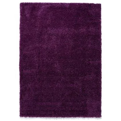 Tapeso Hoogpolig vloerkleed - Cozy Shaggy - paars - 240x340 cm