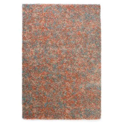 Tapeso Hoogpolig vloerkleed gemêleerd- Blend oranje|blauw - 200x290 cm