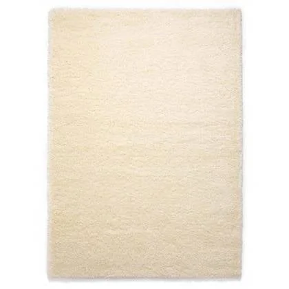 Tapeso Hoogpolig vloerkleed shaggy Grand effen - crème - 200x300 cm