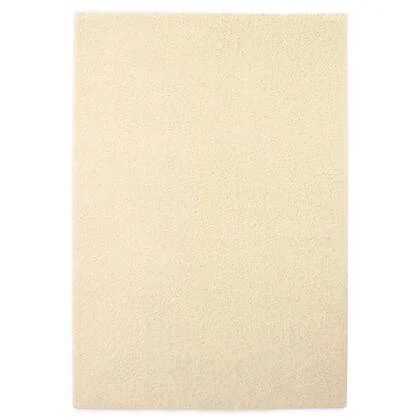 Tapeso Hoogpolig vloerkleed shaggy Trend effen - crème - 300x400 cm