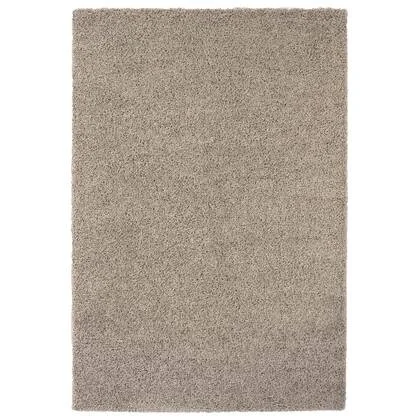 Tapeso Hoogpolig vloerkleed shaggy Trend effen - lichtgrijs - 300x400