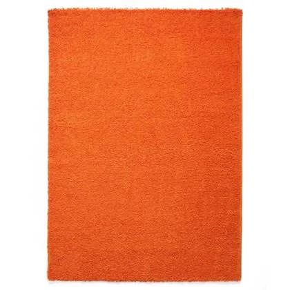 Tapeso Hoogpolig vloerkleed shaggy Trend effen - oranje - 240x340 cm