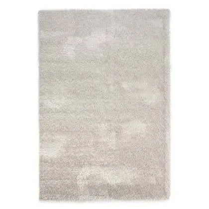 Tapeso Hoogpolig vloerkleed velvet - Posh lichtzilver - 280x380 cm