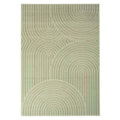 Tapeso Japandi vloerkleed - Ease Akira zachtgroen - 190x280 cm