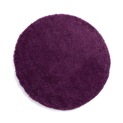 Tapeso Rond hoogpolig vloerkleed - Cozy Shaggy - paars - 240 cm rond