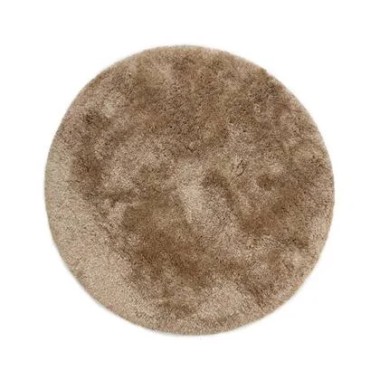 Tapeso Rond shaggy vloerkleed - Meadow beige - 300 cm