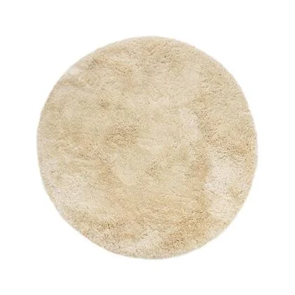 Tapeso Rond shaggy vloerkleed - Meadow ivoor - 300 cm