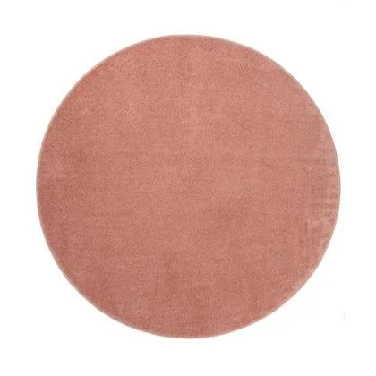Tapeso Rond vloerkleed Fine - roze - 300 cm