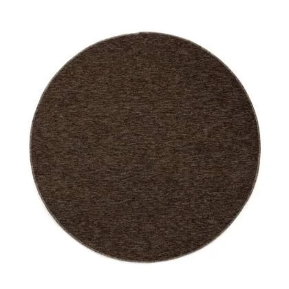 Tapeso Rond vloerkleed Lush - bruin - 300 cm rond