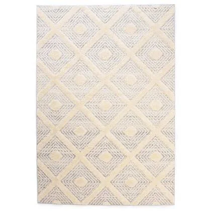 Tapeso Scandinavisch vloerkleed - Fjord Reise grijs|crème - 200x290 cm