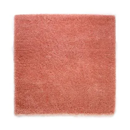 Tapeso Vierkant hoogpolig vloerkleed - Cozy Shaggy - roze - 240x240 cm