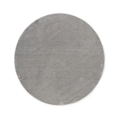 Tapeso Wasbaar vloerkleed rond - Softwash lichtgrijs - 200 cm