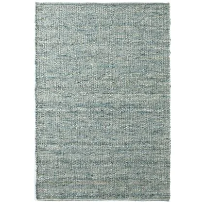 Tapeso Wollen loper - Bokn lichtblauw - 70x240 cm