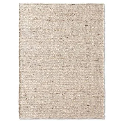 Tapeso Wollen vloerkleed - Bokn crème|beige - 120x170 cm