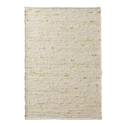 Tapeso Wollen vloerkleed handweef Oslo - crème|groen - 200x290 cm