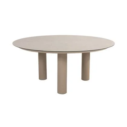 Taste Donato low dining tuintafel Ø160 cm. - Latte