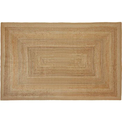 tectake® Handgeweven vloerkleed Glim van jute, boho-stijl 200 x 290 cm