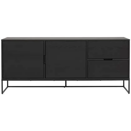 Tenzo Lipp Ash Black Dressoir 2-Deuren en 2-Lades