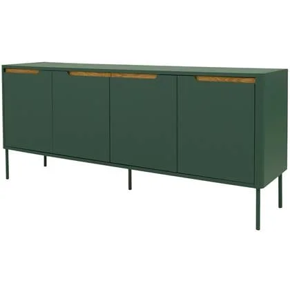 Tenzo Switch Dressoir 4-Deuren Bos Groen | Eiken