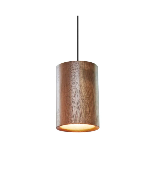 Terence Woodgate - Solid Hanglamp Cilinder Walnoot