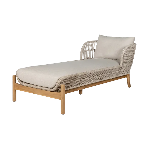 Teresa tuin loungestoel beige - met zitkussens