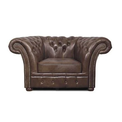 The Chesterfield Brand Fauteuil Winfield Cloudy Donker Bruin