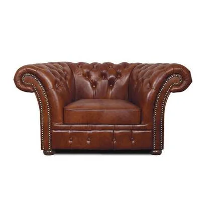 The Chesterfield Brand Fauteuil Winfield Cloudy Oud Bruin