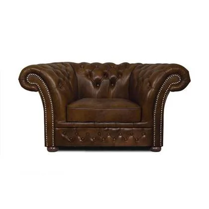 The Chesterfield Brand Fauteuil Winfield Luxe Cloudy Licht Bruin