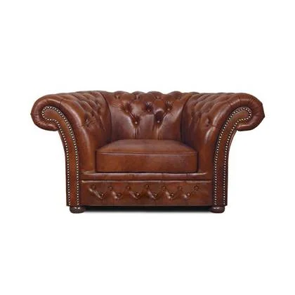 The Chesterfield Brand Fauteuil Winfield Luxe Cloudy Oud Bruin