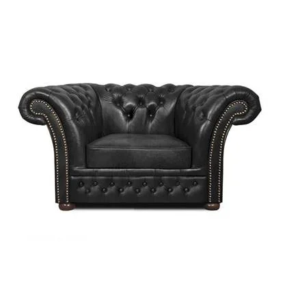 The Chesterfield Brand Fauteuil Winfield Luxe Shiny Zwart