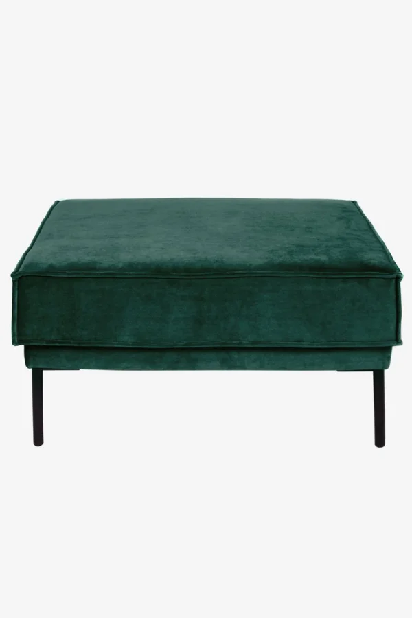 The Duchess velvet hocker groen