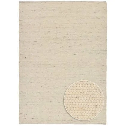 Theko Handgeweven wollen tapijt Alpen 190x250 cm - Natuurlijk