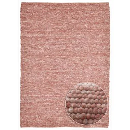 Theko Handgeweven wollen tapijt Alpen 190x250 cm - Rood