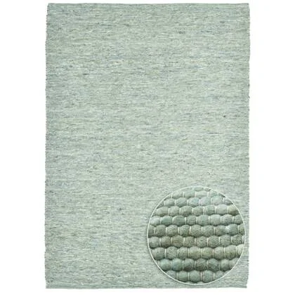 Theko Handgeweven wollen tapijt Alpen 90x160 cm - Groen