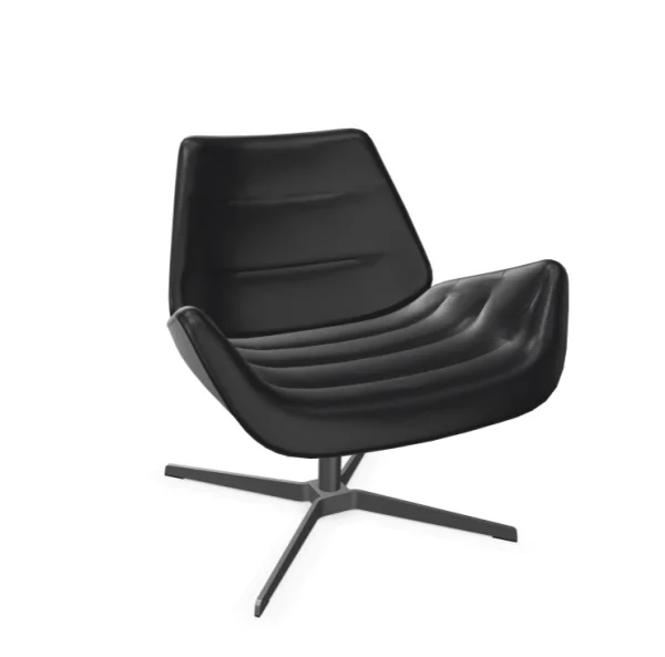 Thonet 809 Fauteuil - Nappaleder zwart