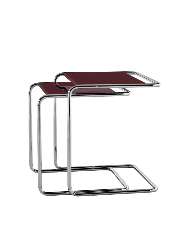 Thonet JS. THONET by Jil Sander B 97 SERIOUS bijzettafelset - Serious 02 Graphite Red